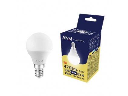 129605 Zarovka AMM E14 G45 4 9W WW 0a