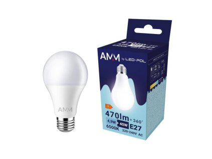 129606 Zarovka AMM E27 A60 4 9W CW 0a