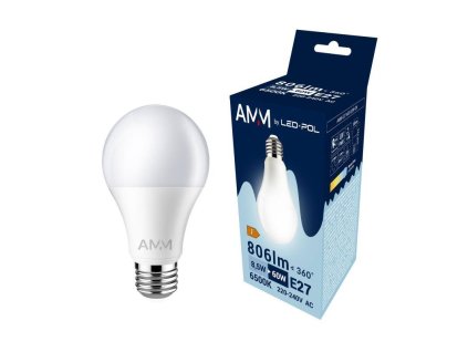 129609 Zarovka AMM E27 A60 8 5W CW 0a