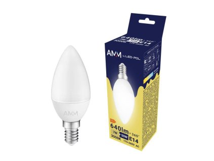 129625 Zarovka AMM E14 C37 7W WW 0a