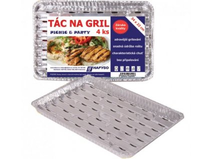 Hafyso Grilovací tácky 34x22 cm (5ks/bal)