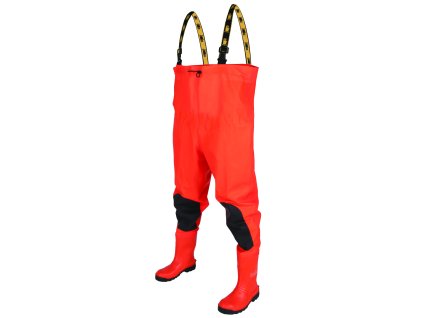 Bezpečnostní holínka ARDON®CHEST WADERS Max S5 - fluo oranžová  (na objednávku)