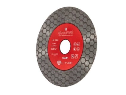 Kotouč diamantový pro řezání a broušení L-TYPE 125 x 1,6 mm, DRAUMET PREMIUM