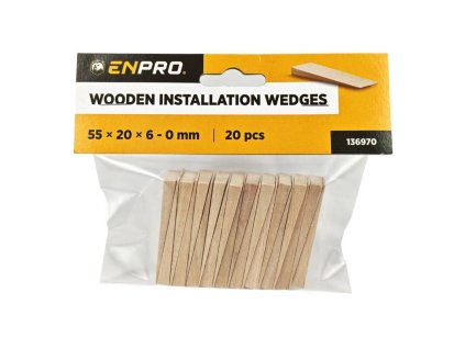 136970 Klinky montazni drevene 55 x 20 x 6 0 mm 20 ks ENPRO 0z