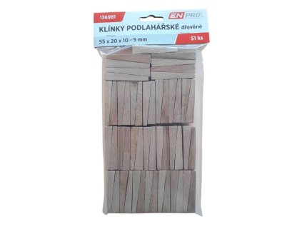 136981 Klinky podlahove drevene 55 x 20 x 10 5 mm 51 ks ENPRO 0z