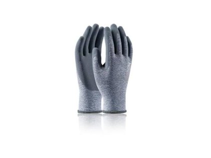 Rukavice pracovní máčené NATURE TOUCH, šedé, vel. 8