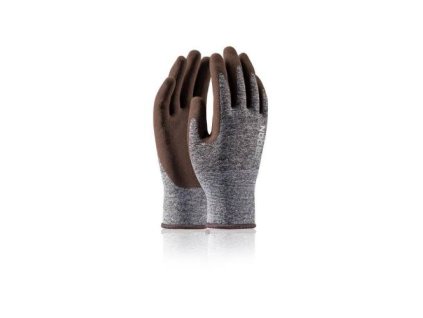 Rukavice pracovní máčené NATURE TOUCH, velikost 7, měděně hnědé
