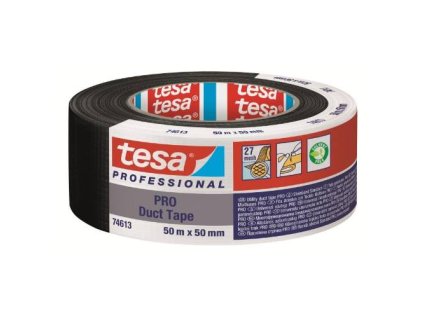 138250 Paska opravna textilni 50 m x 50 mm cerna 74613 Duct Tape TESA 0a