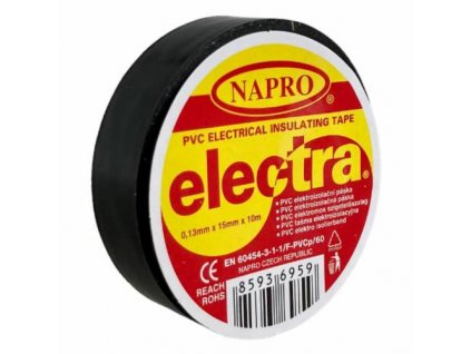 Páska elektroizolační PVC IZOVIAL, 10 m x 15 mm, černá