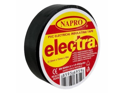 138380 Paska elektroizolacni PVC IZOVIAL 10 m x 15 mm cerna 0z