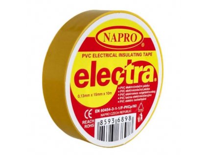 138381 Paska elektroizolacni PVC IZOVIAL 10 m x 15 mm zluta 0z