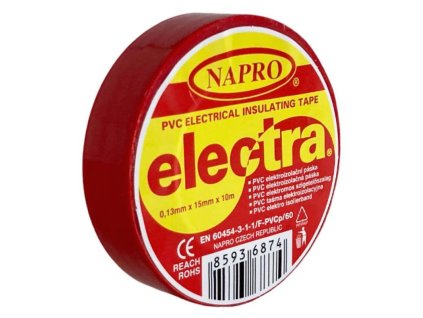 138382 Paska elektroizolacni PVC IZOVIAL 10 m x 15 mm cervena 0z
