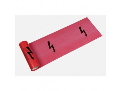 138894 Folie vystrazna Blesk 220 mm 50 my 250 m cervena 0a