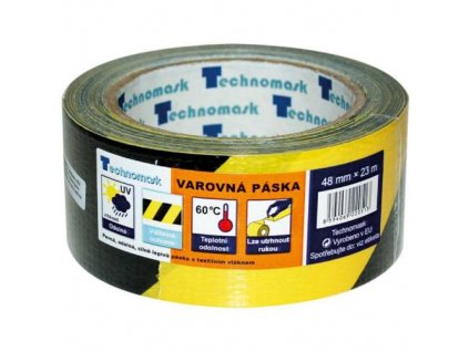 138922 Paska vystrazna samolepici PVC 48 mm x 22 m cerno zluta 0a