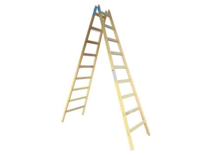 Štafle dřevěné PROFI, 9 příček, L = 286,5 cm, ENPRO