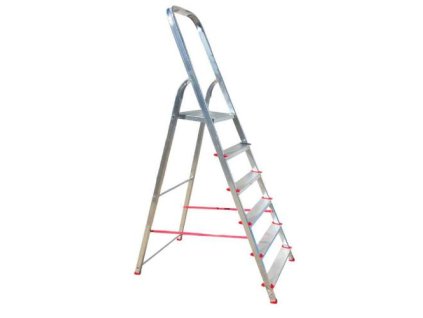 Schůdky Al, 6 příček, nosnost 120 kg, ALVE ENPRO