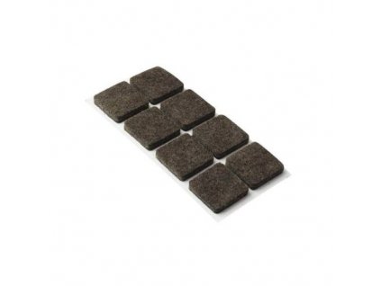 148277 Podlozky filcove 25 x 25 mm samolepici hnede 32 ks 0z