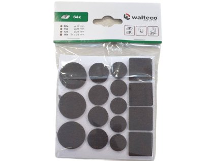 148296 Sada filcovych podlozek hneda 64 ks 0z