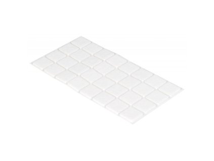 148306 Podlozky filcove 20 x 20 mm samolepici bile 32 ks 0z