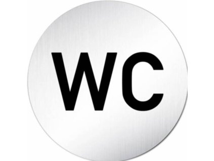 148310 Znak rozlisovaci WC 75 mm samolepici nerez 0z