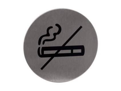 148314 Znak rozlisovaci Zakaz koureni 75 mm samolepici nerez 0z