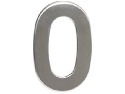 148322 Cislo 0 50 mm samolepici nerez 0z