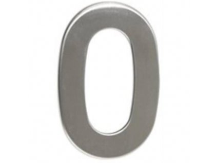 148322 Cislo 0 50 mm samolepici nerez 0z
