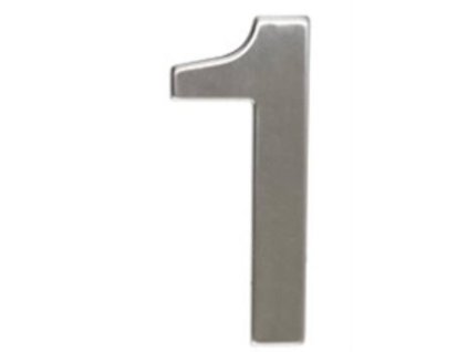 148323 Cislo 1 50 mm samolepici nerez 0z