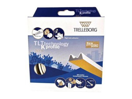 148788 Tesneni TLT do oken a dveri profil K 9 x 4 mm x 6 m bile 0z