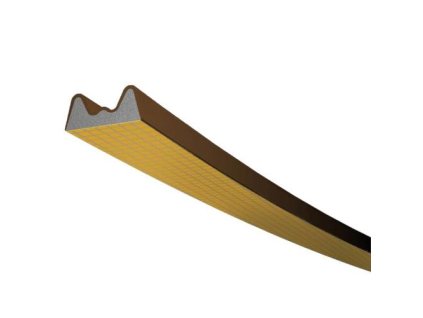 Těsnění TLT do oken a dveří, profil K 6 H, 9 x 4 mm, hnědé, 2 x 3 m