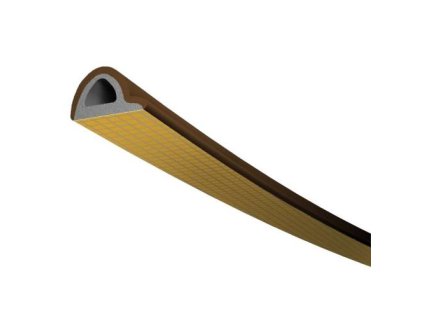Těsnění TLT do oken a dveří, profil P 100 H, 9 x 5,5 mm, hnědé, 2 x 50 m