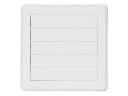Mřížka větrací gravitační VM, 150 x 150 mm G/100 mm, bílá 0215