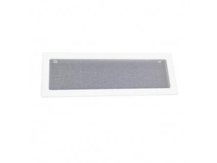 Mřížka krbová s rámečkem a síťovinou LKM, 170 x 490 mm, bílý lak 0717