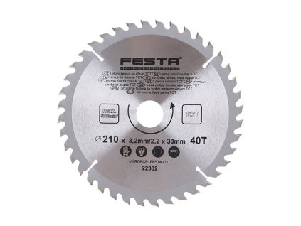 Kotouč pilový FESTA SK 210/3.2/30mm 40T