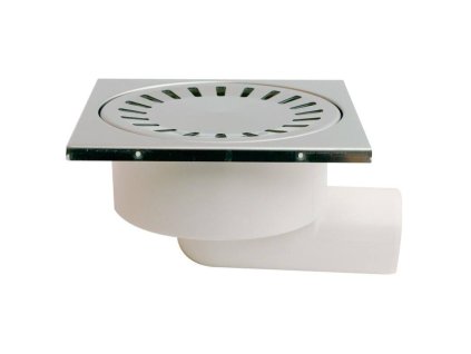 149722 Vpust podlahova bocni D 50 95 mm nerez ramecek mrizka SUN bila ENPRO 0z