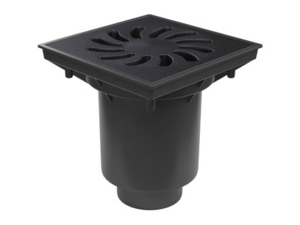 149774 Vpust kanalizacni spodni D 160 110 250 mm sucha klapka litinova mrizka ENPRO 0z