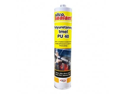 165113 Tmel polyuretanovy PU40 310 ml bily SILCO 0z