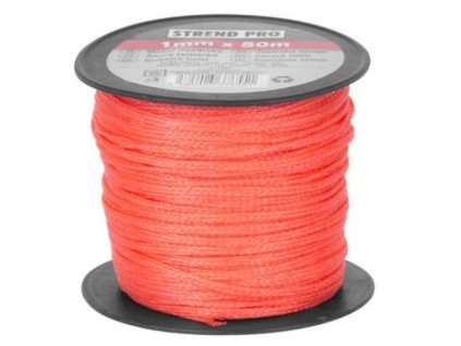 Provázek stavební pletený 2 mm, L-50 m, červený, Strend Pro