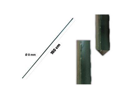 145652Q Tyc zahradni poplastovana 150 cm x 8 mm Garden SB 2a