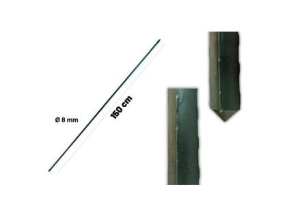 Tyč zahradní poplastovaná, 150 cm x 8 mm, Garden SB