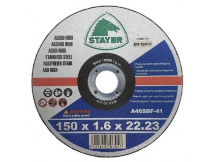 3775394 Kotouc rezny na kov STANDARD T41 150 x 1 6 x 22 23 mm STAYER 0a