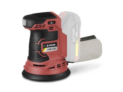 377LOML20 Bruska orbitalni aku LOM L20 125mm 18V bez baterie a nabijecky STAYER 0a