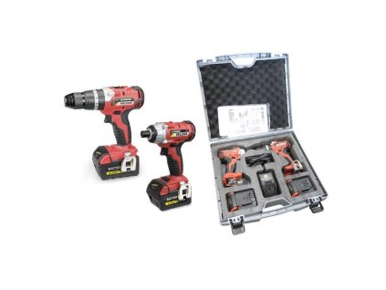 377SETPBL224PISL224 Set vrtacka aku PBL 224 P utahovak razovy aku ISL 224 kufr STAYER 0a