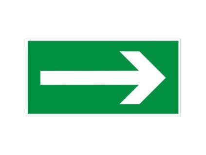 40701110 Tabulka doplnkova samolepka Smer k vychodu 200 x 100 mm 0a