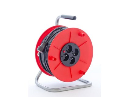 4591000121 Kabel prodluzovaci BASIC PKB275Z 50m 230V civka 4 zasuvky 0a