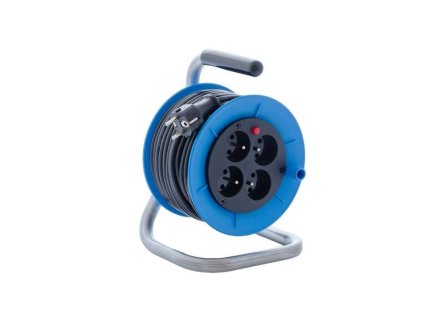 4591000144 Kabel prodluzovaci BASIC PKB180Z 20m 230V civka 4 zasuvky 0a