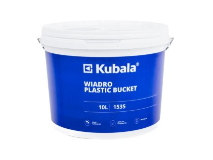 Vědro plastové s měrkou a víkem 10l 1535