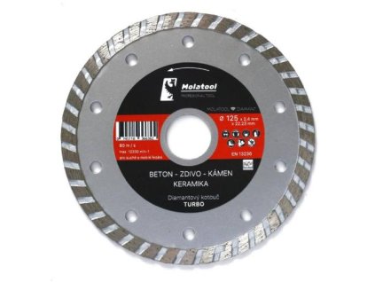 121531Q Kotouc diamantovy rezny 125 x 2 4 x 22 23 mm Turbo Profi 0a