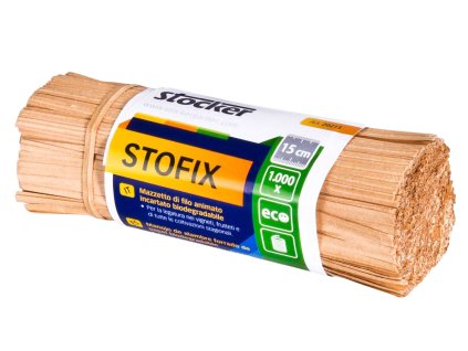Drát vázací obalený papírem Stofix 15 cm Stocker (1000 ks)