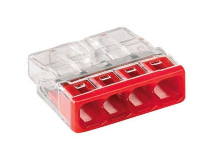 82A4012 Svorka WAGO 2273 204 4 polova cervena 0z